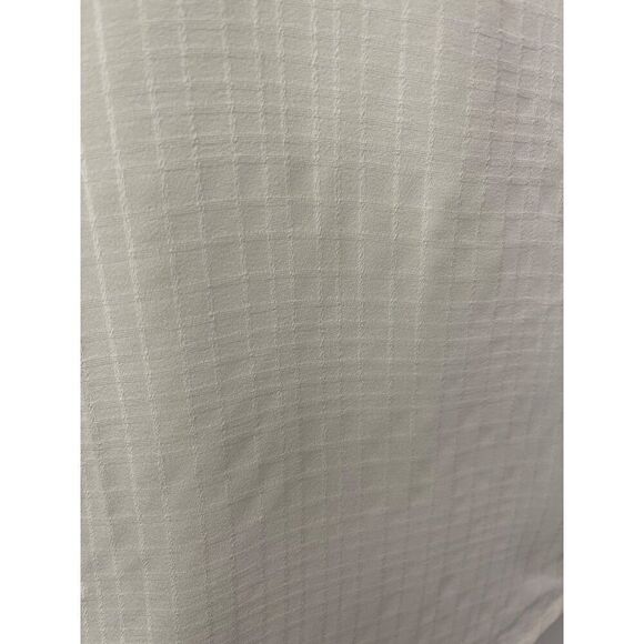 Ann Taylor Women Ivory Sleeveless Textured Utility Button Down Shirt Size L - Picture 8 of 10